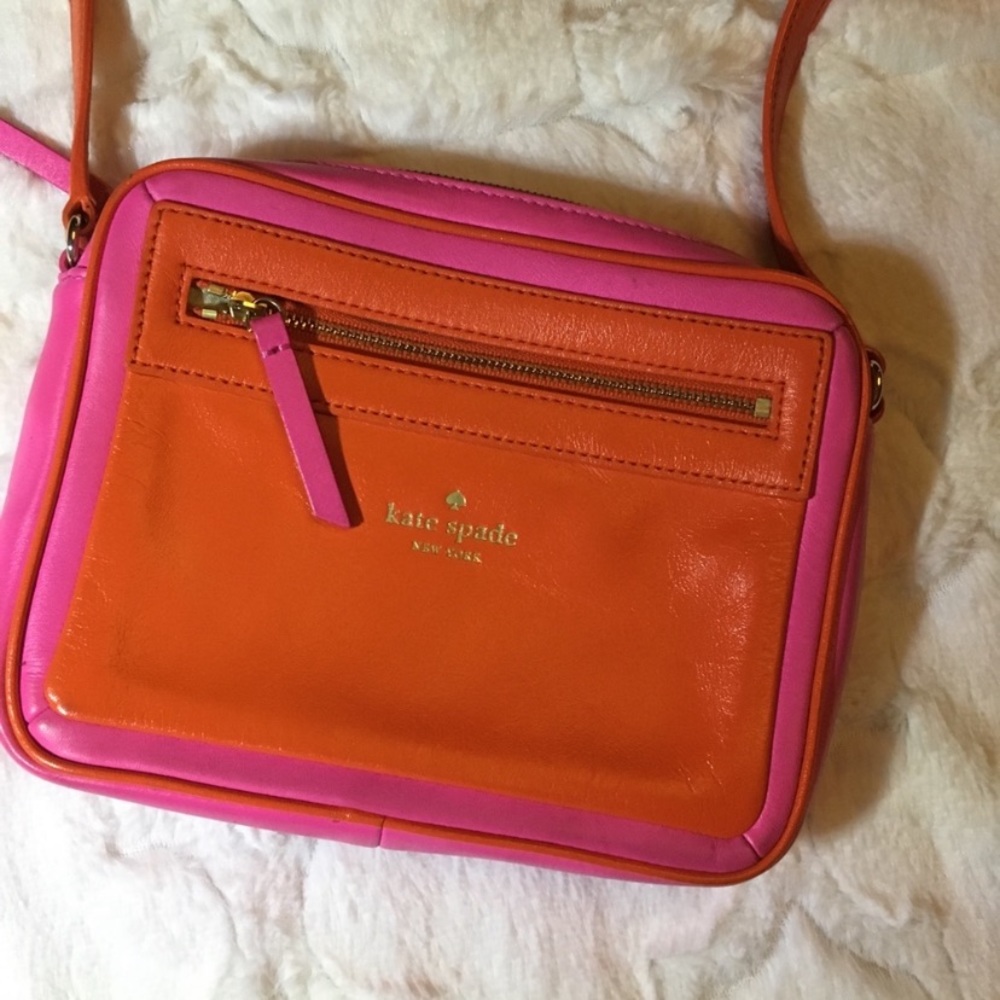 Kate Spade pink and orange crossbody.